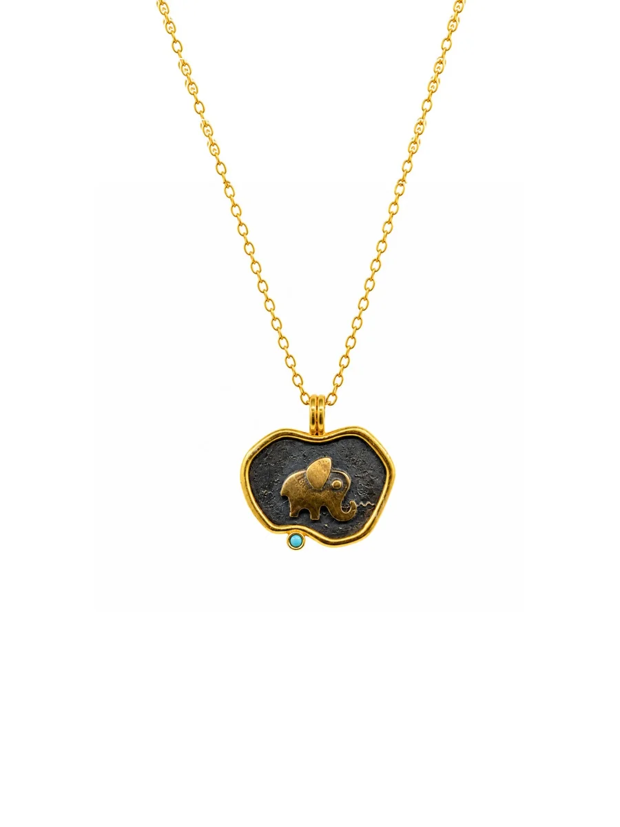 The Golden Elephant Necklace