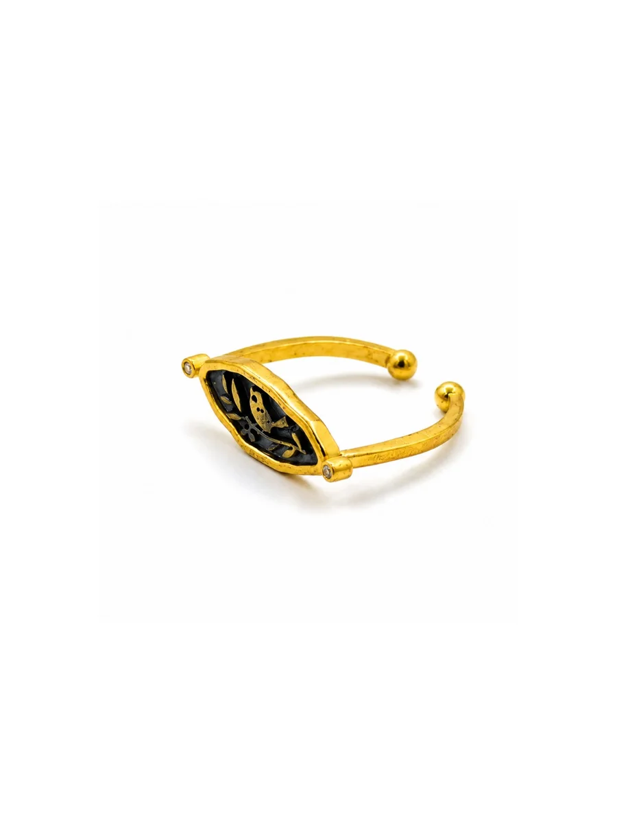 The Golden Leaf Ring