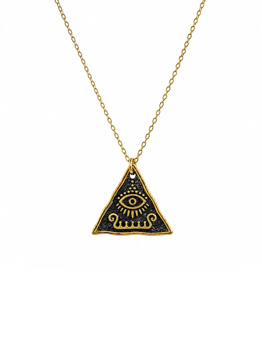 The Pyramid Eye Necklace