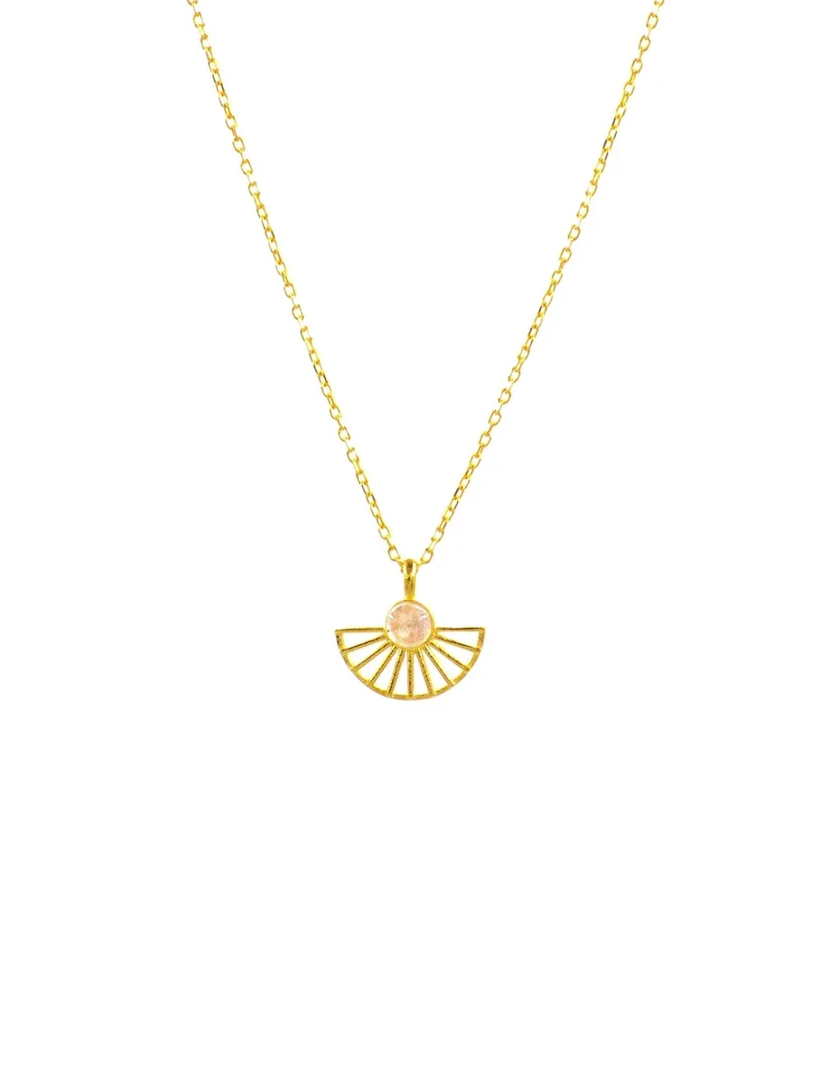 The Sunrise Fan Necklace